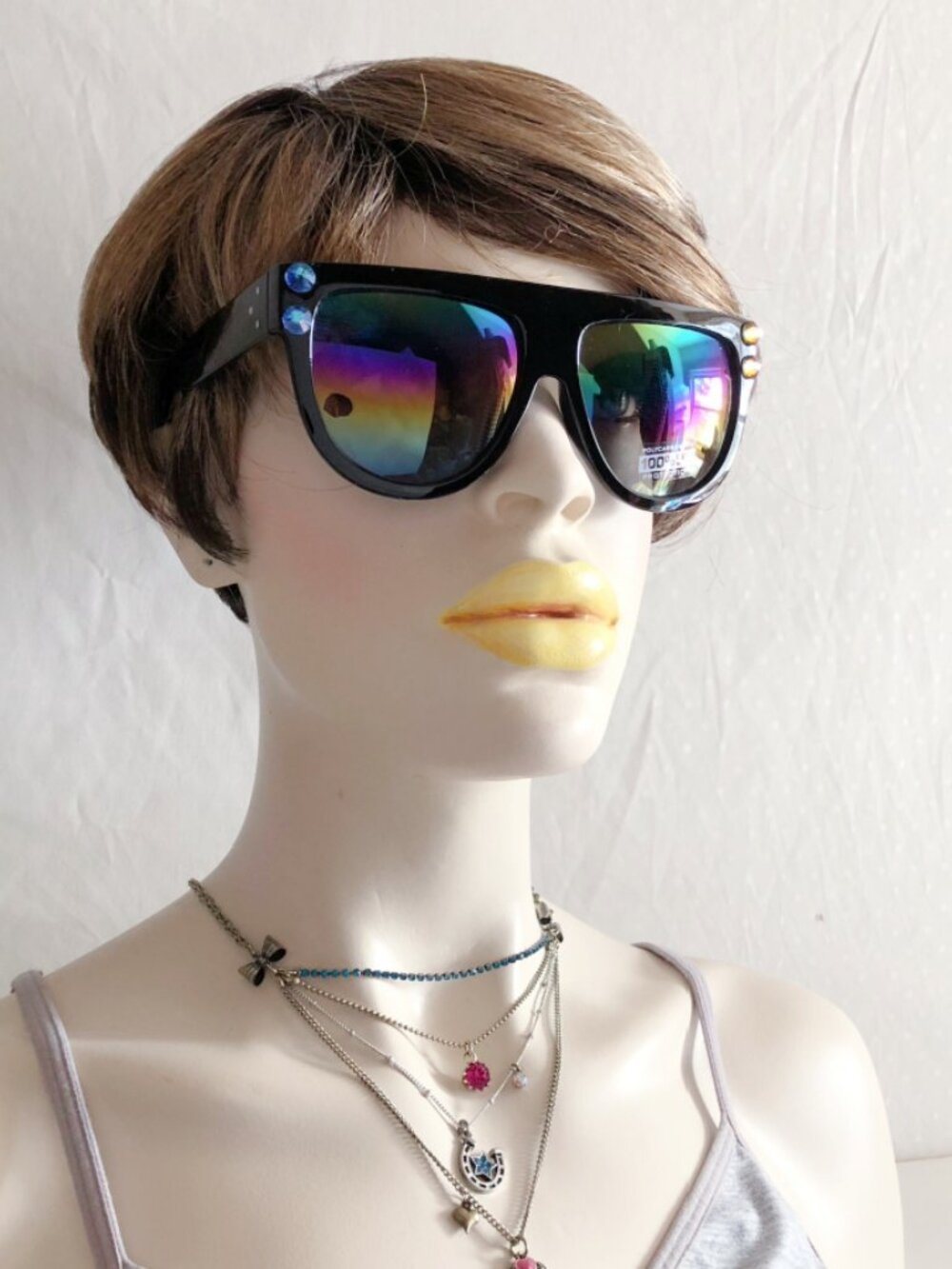 Black Flat Top Oversized Sunglasses